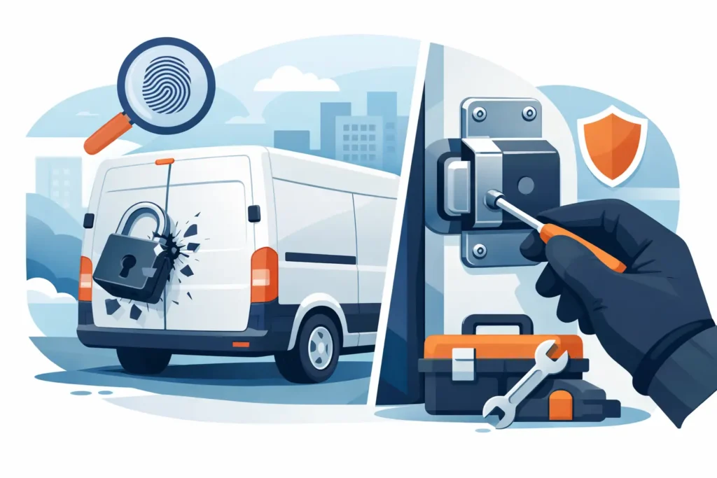Van Lock Repair After Break-In: What Matters