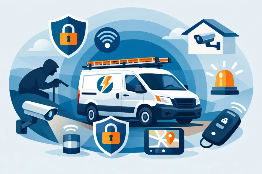 Electrician Van Theft Prevention Example: 7 Layers