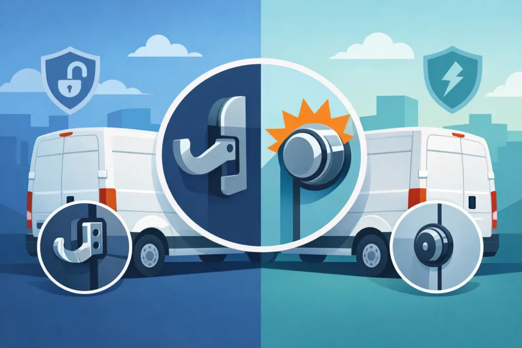 Hook Lock or Slam Lock: Which Does Your Van Need?