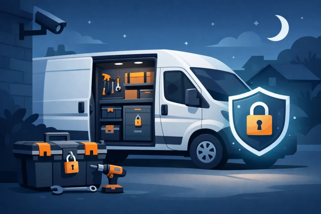 How to Secure Tools Overnight in Your Van