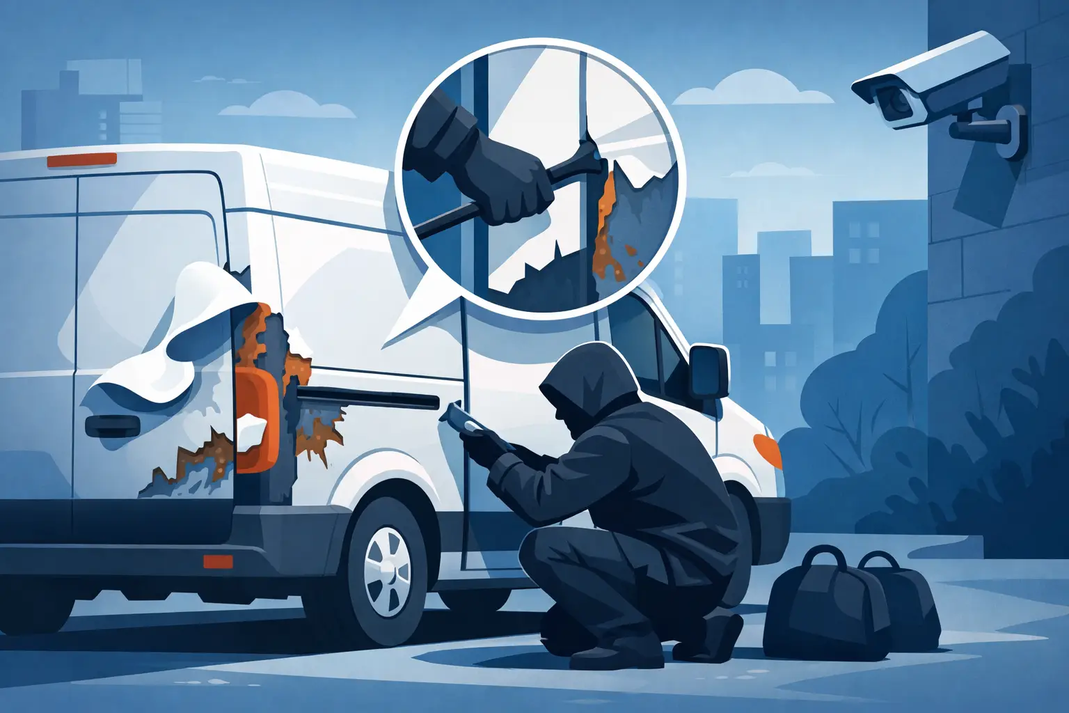 Why Van Doors Peel and How Thieves Exploit It